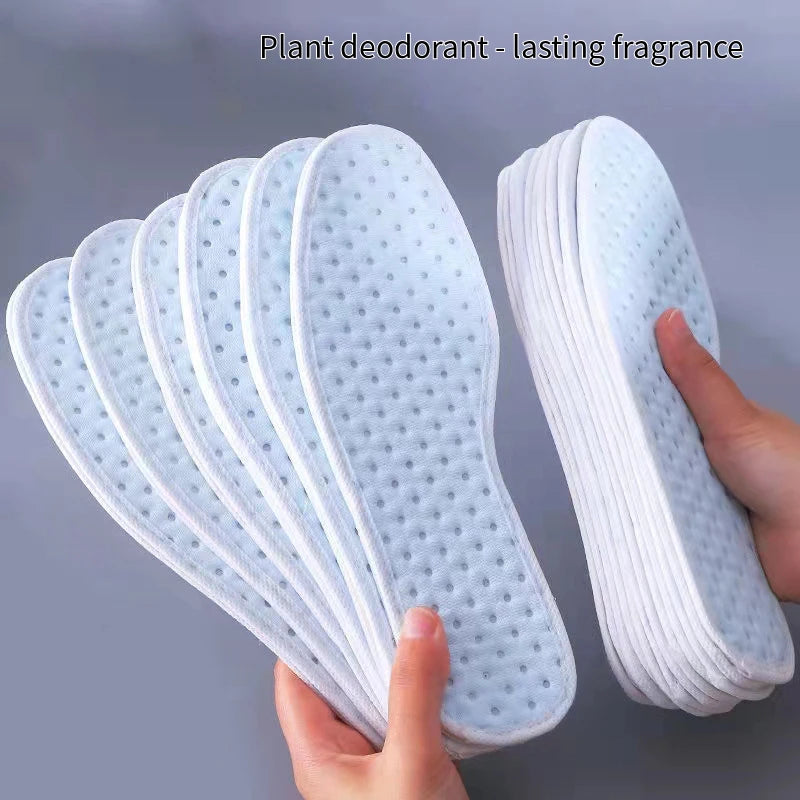 1 Pair Plant Insoles For Shoes Bamboo Charcoal Antibacterial Deodorant Running Sports Insole Feet Shock Absorbing Shoe Sole