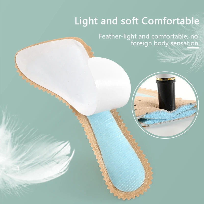 Latex Cowhide Non-slip Shoe Pads Women Sandals High Heels Seven-point Shoes Insoles Arch Support Insole for Feet Shoe Sole 1Pair